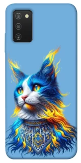 Чехол на Samsung Galaxy A03s Кот патриот фото 1 из 1