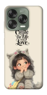 Чехол на ZTE Nubia V70 Design Create the life you love фото 1 из 1