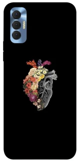 Чехол на TECNO Spark 8P Heart with flowers фото 1 из 1