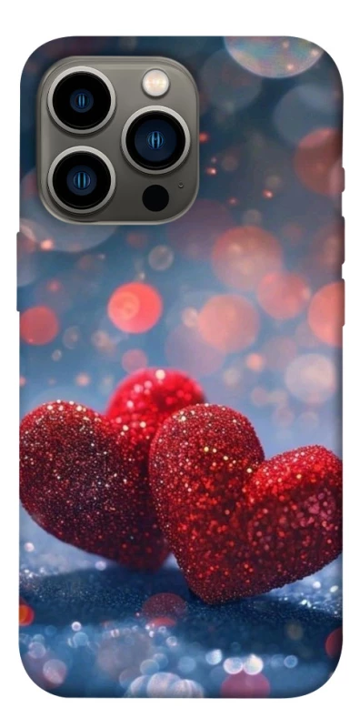 Чехол на Apple iPhone 13 Pro (6.1") Red hearts фото 1 из 1