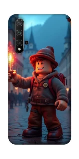 Чехол на Huawei Honor 20 / Nova 5T Roblox Fire Logo Blue Flames фото 1 из 1