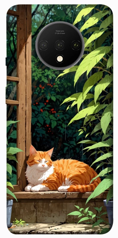 Чехол на OnePlus 7T red cat фото 1 из 1