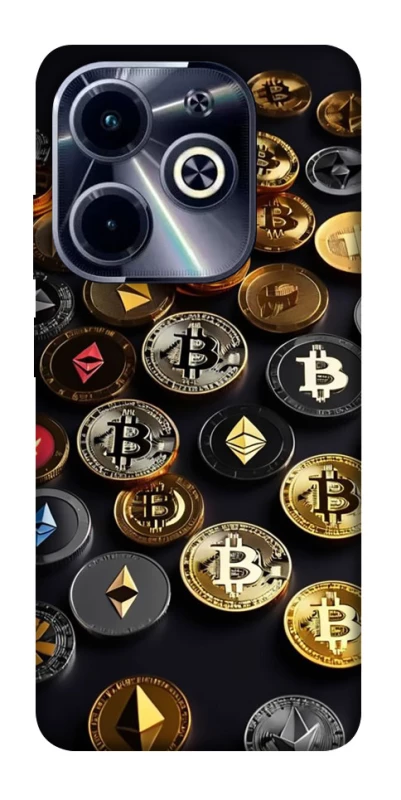 Чехол на Infinix Hot 40i Many coins фото 1 из 1