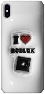 Чохол на Apple iPhone XS Max (6.5") I love Roblox фото 1 з 1