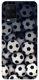 Чехол на Oppo A54 4G Футбольные мячи фото 1 из 1