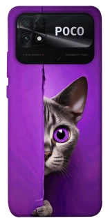 Чохол на Xiaomi Poco C40 Кіт-підглядач фото 1 з 1