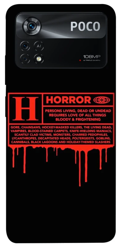 Чохол на Xiaomi Poco X4 Pro 5G Horror Halloween фото 1 з 1