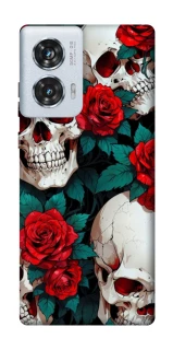 Чехол на Motorola Edge 50 Fusion skull and rose фото 1 из 1