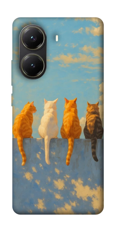Чехол на Xiaomi Poco X6 Pro cats on wall фото 1 Чехол на Xiaomi Poco X6 Pro cats on wall фото 1 из 1