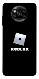Чехол на Xiaomi Poco X3 NFC / Poco X3 Pro Roblox logo black фото 1 из 1