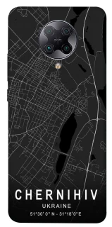 Чохол на Xiaomi Redmi K30 Pro / Poco F2 Pro Chernihiv map фото 1 з 1