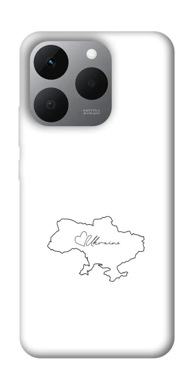 Чохол на Realme 15T Ukraine map фото 1 з 1