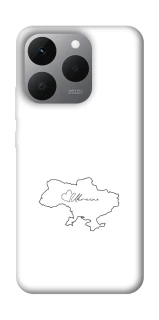 Чохол на Realme 15T Ukraine map фото 1 з 1