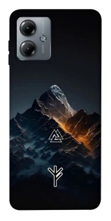 Чехол на Motorola Moto G14 Руны в горах фото 1 из 1