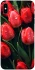 Чехол на Apple iPhone X (5.8") Красные тюльпаны фото 1 из 1