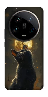 Чохол на Xiaomi 14 Ultra Кіт під місяцем v2 фото 1 з 1