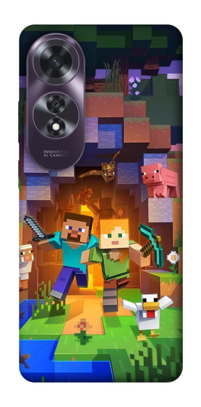 Чехол на Oppo A60 Minecraft game фото 1 из 1
