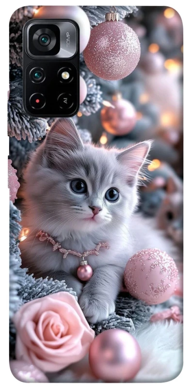 Чохол на Xiaomi Poco M4 Pro 5G Christmas Kitty фото 1 з 1