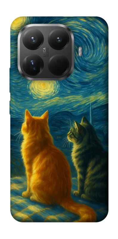 Чохол на Xiaomi 15T Pro Cats under the stars фото 1 з 1