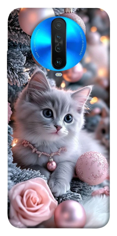Чохол на Xiaomi Redmi K30 Christmas Kitty фото 1 з 1