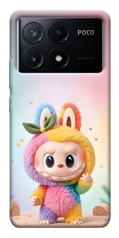 Чохол на Xiaomi Poco X6 Labubu colored фото 1 з 1
