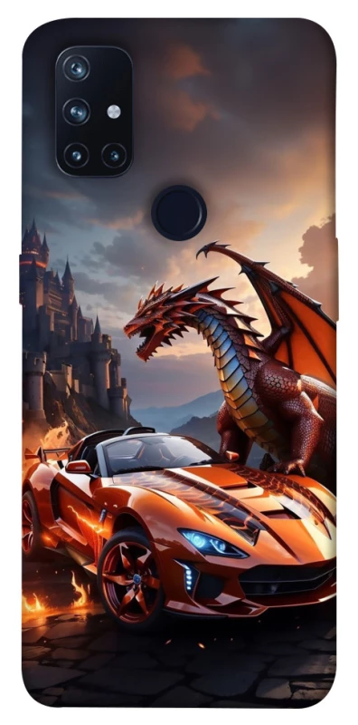 Чохол на OnePlus Nord N10 5G Сar and dragon фото 1 з 1