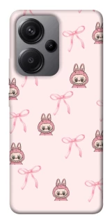 Чохол на Xiaomi Redmi Note 13 Pro+ Pink bows and Labubus фото 1 з 1