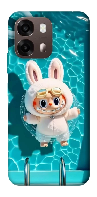 Чехол на Oppo A6 Labubu in the pool ver.2 фото 2 из 2