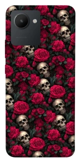 Чехол на Realme C30 Черепа и розы фото 1 из 1
