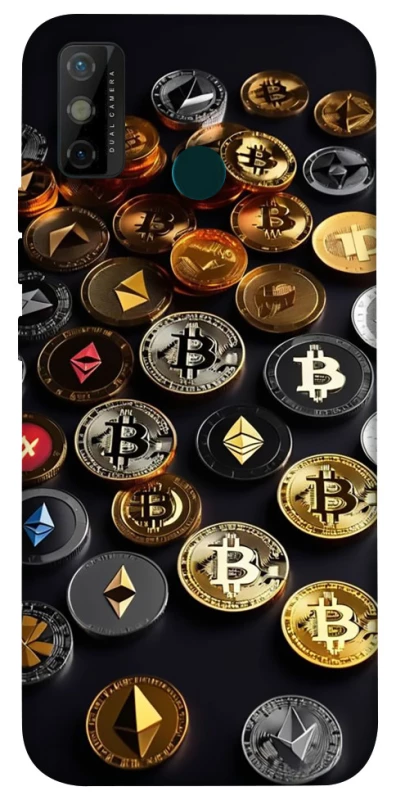 Чехол на TECNO Spark 6 Go Many coins фото 1 из 1