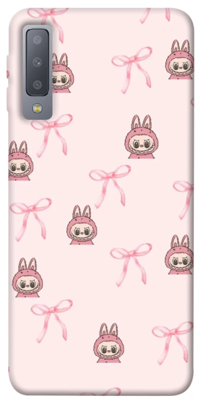 Чохол на Samsung A750 Galaxy A7 (2018) Pink bows and Labubus фото 1 з 1