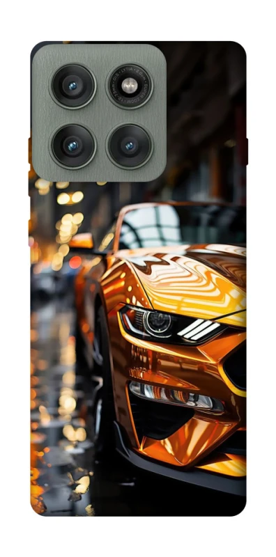 Чохол на Motorola Edge 60 Pro Golden sports car фото 1 з 1
