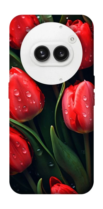Чехол на Nothing Phone (2a) Красные тюльпаны фото 1 из 1
