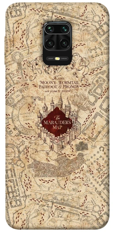 Чехол на Xiaomi Redmi Note 9s / Note 9 Pro / Note 9 Pro Max Harry Potter Marauder's Map фото 1 из 1