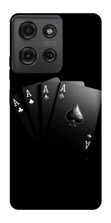 Чехол на Motorola Moto G75 Black Cards фото 1 из 1