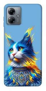 Чохол на Motorola Moto G14 Кіт патріот фото 1 з 1