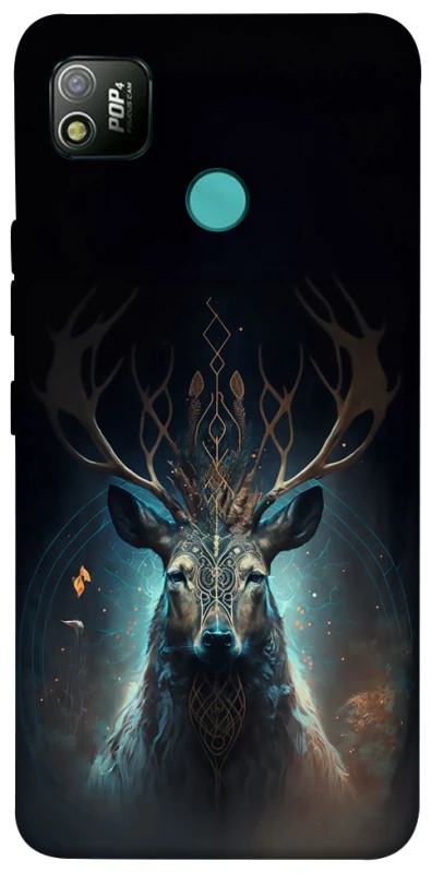 Чехол на TECNO POP 4 Скандинавский олень v2 фото 1 из 1