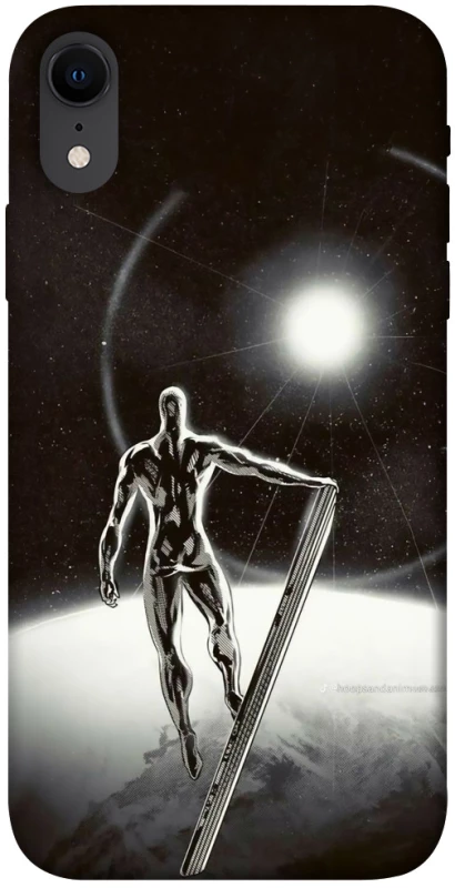 Чехол на Apple iPhone XR (6.1") Серебряный сёрфер фото 1 из 1