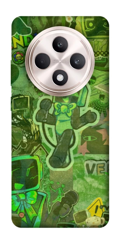 Чехол на Oppo Reno 12 F 4G/5G Dandysworld tv green theme фото 1 из 1