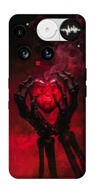 Чехол на Nothing Phone (3) Heart in the hands of a skeleton фото 1 из 1
