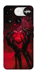 Чехол на Nothing Phone (3) Heart in the hands of a skeleton фото 1 из 1