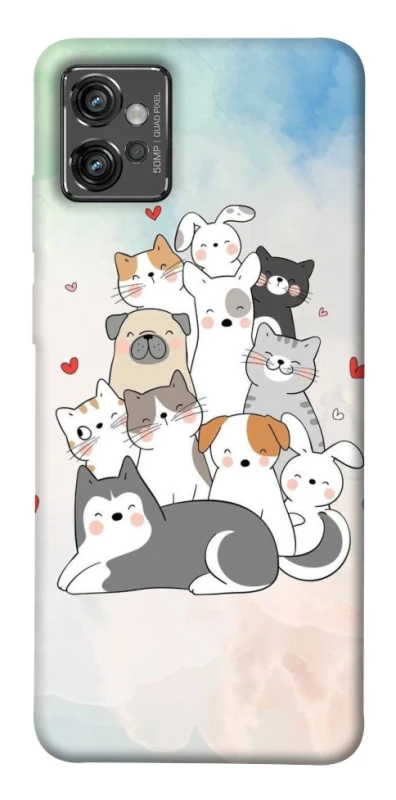 Чехол на Motorola Moto G32 Funny Pets ver.2 фото 1 из 1