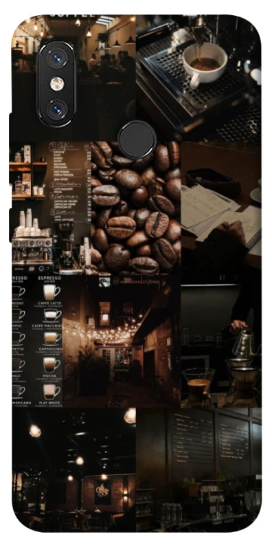 Чохол на Xiaomi Mi 8 Coffee collage ver.1 фото 1 з 1