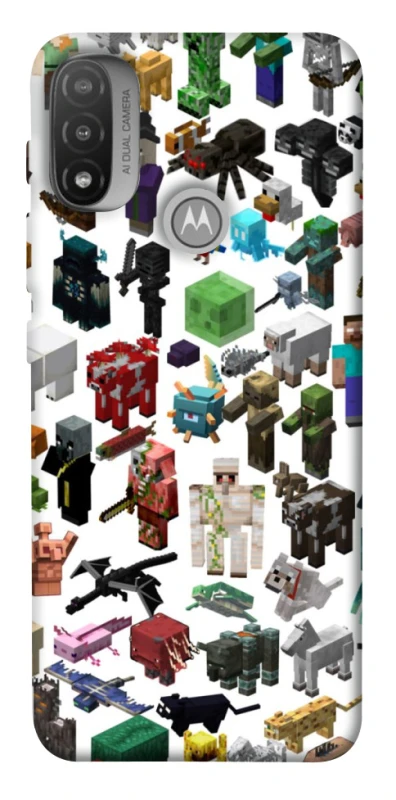 Чохол на Motorola Moto E20 Minecraft v4 фото 1 з 1
