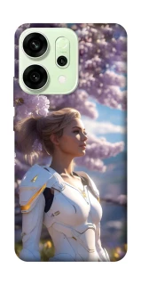 Чехол на Oppo Reno 14 Cyber space girl ver.1 фото 1 из 1