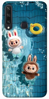 Чохол на Huawei Y6p Labubu in the pool фото 1 з 1
