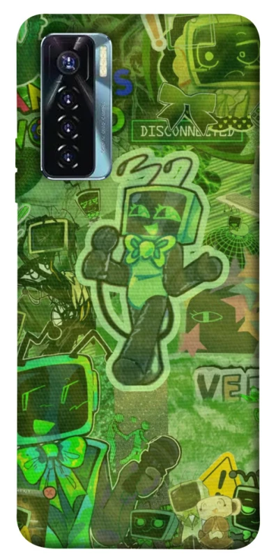 Чохол на TECNO Camon 17 Pro Dandysworld tv green theme фото 1 з 1