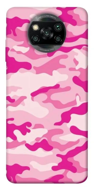 Чехол на Xiaomi Poco X3 NFC / Poco X3 Pro camouflage pink фото 1 из 1