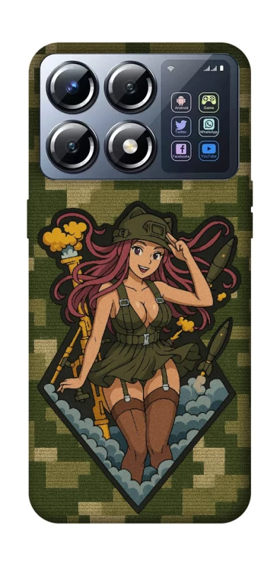 Чохол на Xiaomi POCO X8 Pro Military Waifu фото 1 з 1