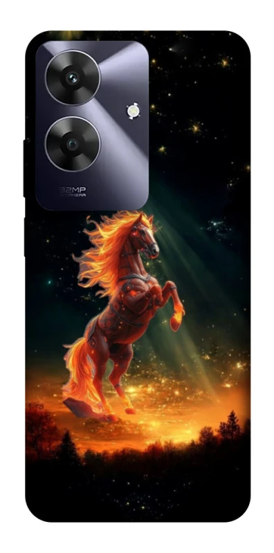 Чехол на Realme Note 60 Red Fire Horse ver.2 фото 1 из 1